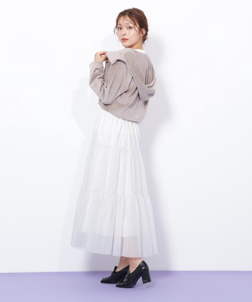 JILL by JILL STUART（ジルバイジルスチュアート）の「◇ベロアフーディ（パーカー・レディース・ピンク/ブラウン/ベージュ・FREE）」の22枚目の写真