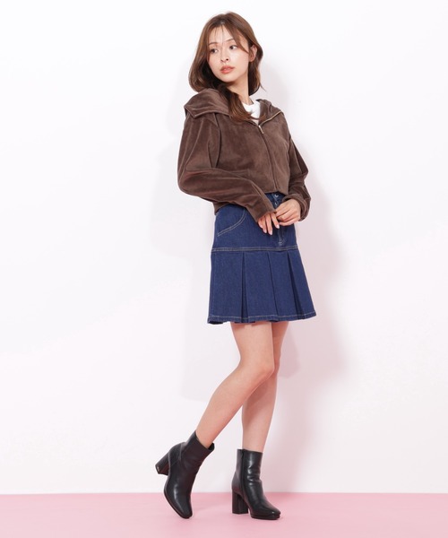 JILL by JILL STUART（ジルバイジルスチュアート）の「◇ベロアフーディ（パーカー・レディース・ピンク/ブラウン/ベージュ・FREE）」の18枚目の写真