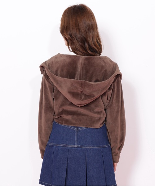 JILL by JILL STUART（ジルバイジルスチュアート）の「◇ベロアフーディ（パーカー・レディース・ピンク/ブラウン/ベージュ・FREE）」の16枚目の写真