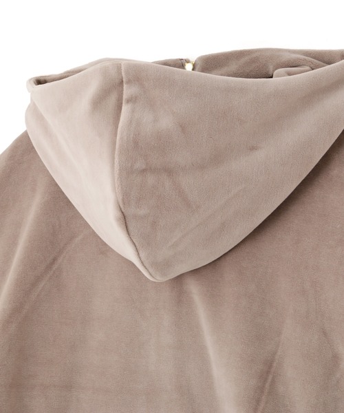 JILL by JILL STUART（ジルバイジルスチュアート）の「◇ベロアフーディ（パーカー・レディース・ピンク/ブラウン/ベージュ・FREE）」の4枚目の写真