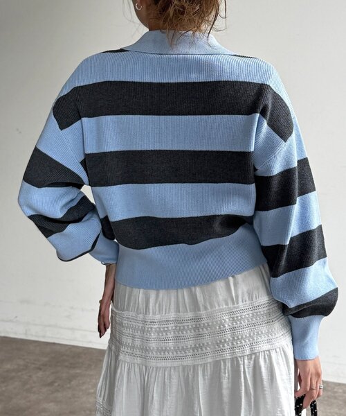 U.S. POLO ASSN.(ユーエスポロアッスン)の「【U.S. POLO ASSN.】襟付きジップカーディガン(カーディガン/ボレロ・レディース・アイボリー/ブラウン系その他/グレー/ネイビー/グリーン系その他/グレー系その他/サックスブルー・FREE)」の10枚目の写真