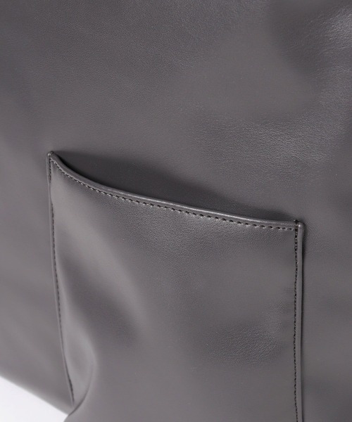 LEPSIM（レプシィム）の「ビッグワンショルバッグ　579071（ショルダーバッグ・レディース・グレー/ブラック・ONE SIZE）」の4枚目の写真