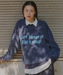 WHIMSIC | 【UNISEX】JACQUARD LOGO KNIT PULLOVER(ニット/セーター)