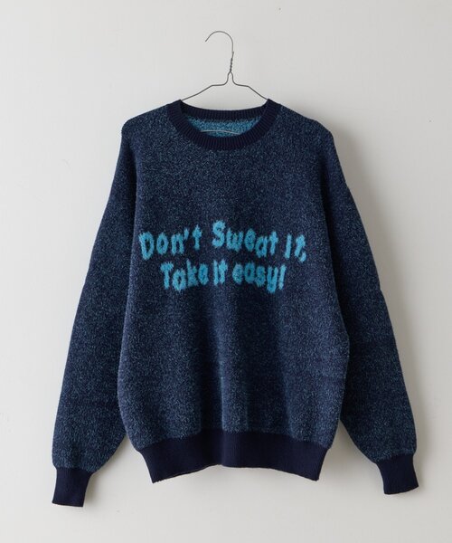 WHIMSIC（ウィムジック）の「【UNISEX】JACQUARD LOGO KNIT PULLOVER（ニット/セーター・レディース・ブラウン/グレー/ネイビー・FREE）」の13枚目の写真