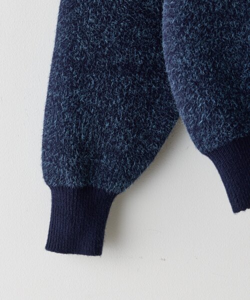 WHIMSIC（ウィムジック）の「【UNISEX】JACQUARD LOGO KNIT PULLOVER（ニット/セーター・レディース・ブラウン/グレー/ネイビー・FREE）」の15枚目の写真