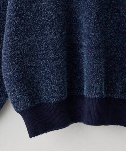 WHIMSIC（ウィムジック）の「【UNISEX】JACQUARD LOGO KNIT PULLOVER（ニット/セーター・レディース・ブラウン/グレー/ネイビー・FREE）」の16枚目の写真