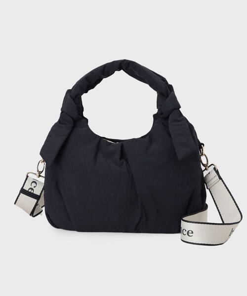 THE SHOP TK (ザ ショップ ティーケー )の「ロゴショルダー付きナイロンミニボストン(ショルダーバッグ・レディース・ブラック/ナチュラル/スミクロ・00)」の10枚目の写真