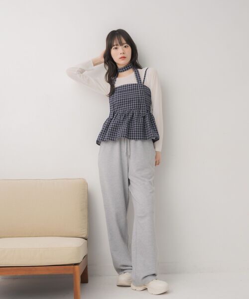 ems excite（エムズエキサイト）の「【セットアイテム】タイ付ビスチェ＆インナーSET（シャツ/ブラウス・レディース・ブルー系その他2/ブラック系その他2/ブラウン系その他2・FREE）」の16枚目の写真