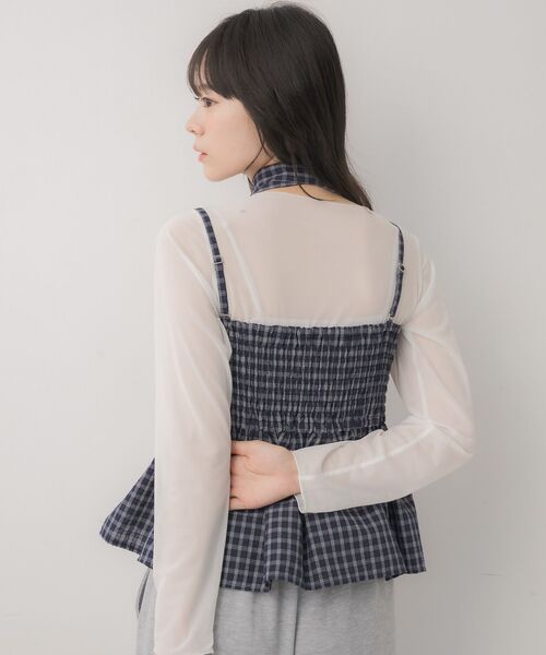 ems excite（エムズエキサイト）の「【セットアイテム】タイ付ビスチェ＆インナーSET（シャツ/ブラウス・レディース・ブルー系その他2/ブラック系その他2/ブラウン系その他2・FREE）」の22枚目の写真