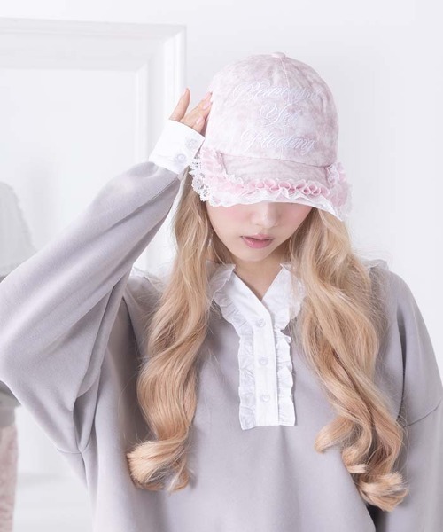 ラッフルレースデニムCAP（キャップ）｜FickleBebe（フィクルベベ