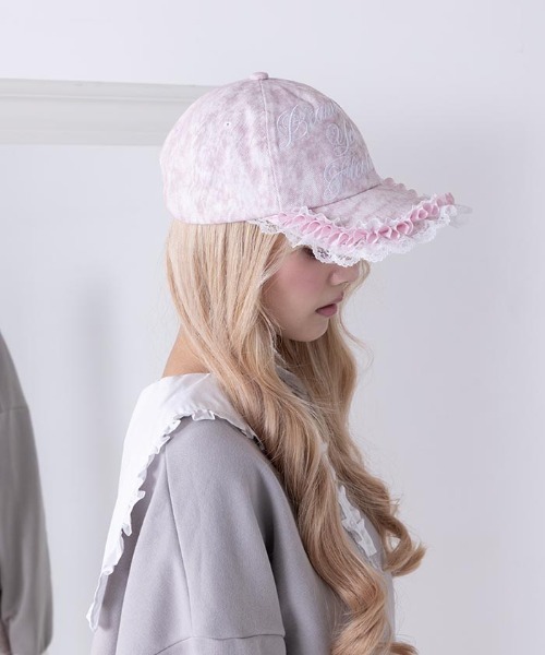 ラッフルレースデニムCAP（キャップ）｜FickleBebe（フィクルベベ