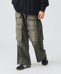 BEAMS HEART | TY.BLSTﾜｲﾄﾞｶｰｺﾞブラスト ワイド デニム カーゴパンツ(デニムパンツ)