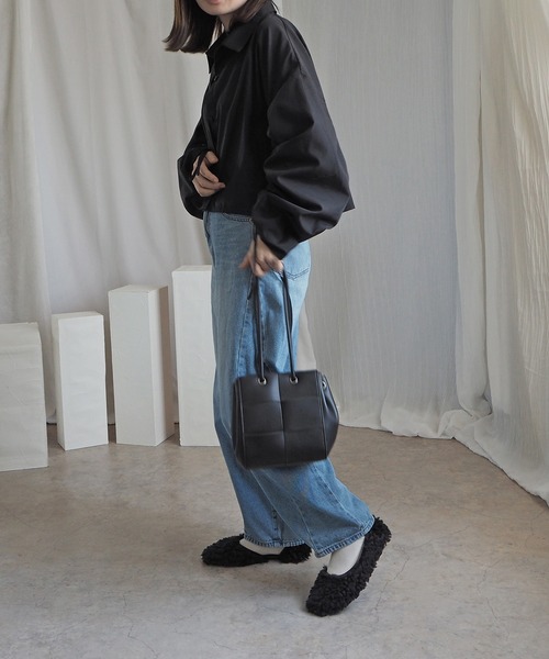 minia（ミニア）の「大人かわいい ふわもこプードルファーバレエシューズ（バレエシューズ・レディース・ブラック/ベージュ・L/M）」の13枚目の写真