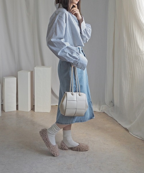 minia（ミニア）の「大人かわいい ふわもこプードルファーバレエシューズ（バレエシューズ・レディース・ブラック/ベージュ・L/M）」の14枚目の写真