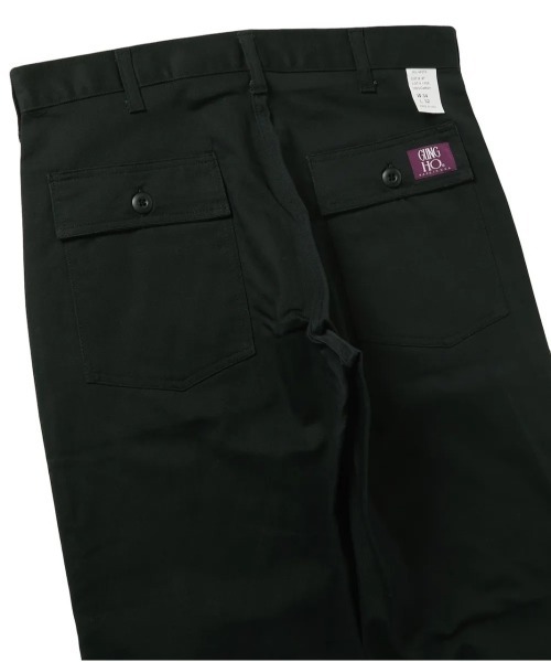 GUNG HO（ガンホー）の「GUNG HO ガンホー / ORIGINAL FATIGUE PANTS アメリカ製（カーゴパンツ・メンズ・ブラック/カーキ・36inch/28inch/30inch/33inch）」の5枚目の写真