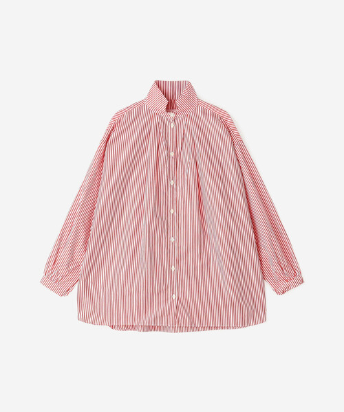 GALLEGO DESPORTES(ギャレゴデスポート)の「GALLEGO DESPORTES | コットン デザインカラー長袖シャツ WOMEN(シャツ/ブラウス・レディース・レッド系その他・S)」の8枚目の写真