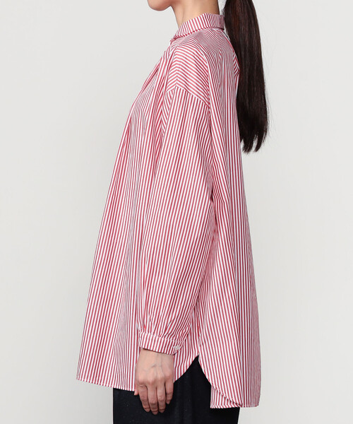 GALLEGO DESPORTES(ギャレゴデスポート)の「GALLEGO DESPORTES | コットン デザインカラー長袖シャツ WOMEN(シャツ/ブラウス・レディース・レッド系その他・S)」の15枚目の写真