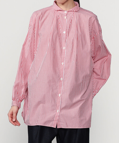 GALLEGO DESPORTES(ギャレゴデスポート)の「GALLEGO DESPORTES | コットン デザインカラー長袖シャツ WOMEN(シャツ/ブラウス・レディース・レッド系その他・S)」の17枚目の写真