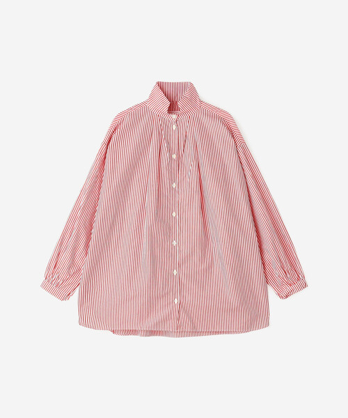 GALLEGO DESPORTES(ギャレゴデスポート)の「GALLEGO DESPORTES | コットン デザインカラー長袖シャツ WOMEN(シャツ/ブラウス・レディース・レッド系その他・S)」の7枚目の写真