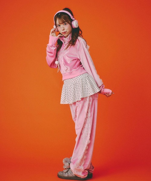 【GALFY × BEFTEY】コラボスタジャン + スノーパンツ（ピンク） GALFY - 【 GALFY× BEFTEY 】コラボスノーパンツの通販 by