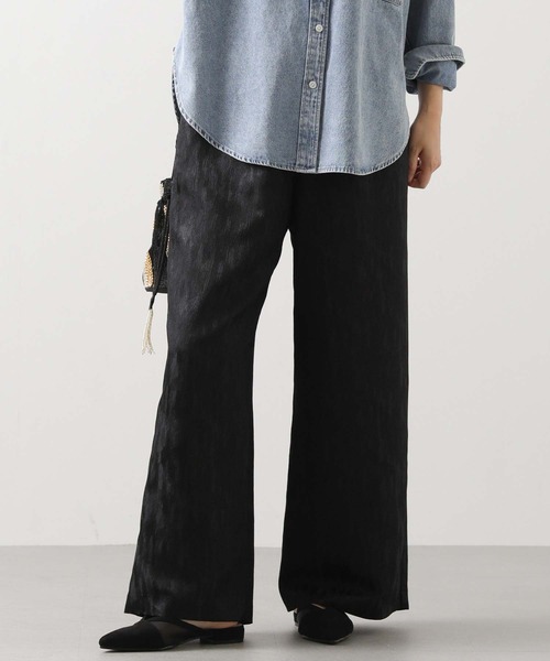 Gready Brilliant(グレディブリリアン)の「ジャガードイージーワイド(その他パンツ・レディース・アイボリー/ブラック・38)」の2枚目の写真