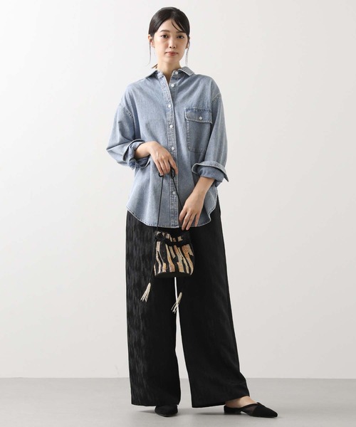 Gready Brilliant(グレディブリリアン)の「ジャガードイージーワイド(その他パンツ・レディース・アイボリー/ブラック・38)」の10枚目の写真