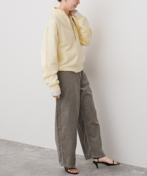 Spick & Span(スピックアンドスパン)の「ブラッシュドテリーハーフジッププルオーバー(Tシャツ/カットソー・レディース・イエロー/ライトグレー・FREE)」の19枚目の写真