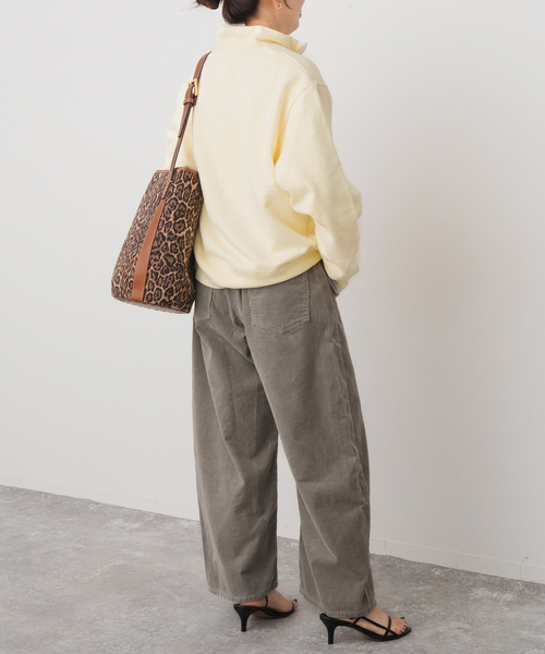 Spick & Span(スピックアンドスパン)の「ブラッシュドテリーハーフジッププルオーバー(Tシャツ/カットソー・レディース・イエロー/ライトグレー・FREE)」の20枚目の写真