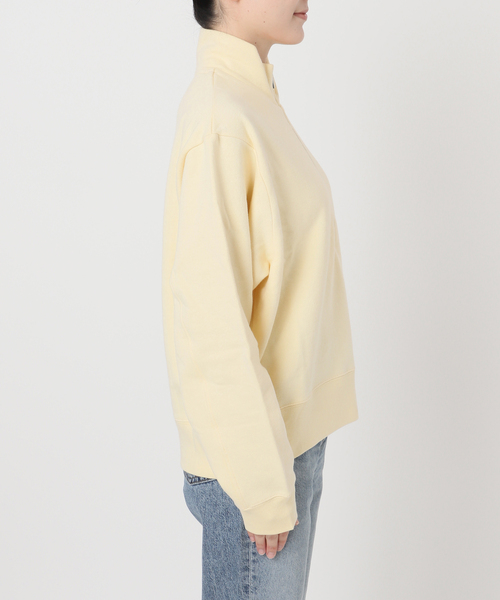 Spick & Span(スピックアンドスパン)の「ブラッシュドテリーハーフジッププルオーバー(Tシャツ/カットソー・レディース・イエロー/ライトグレー・FREE)」の12枚目の写真