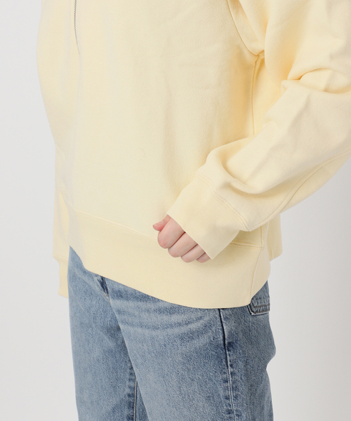 Spick & Span(スピックアンドスパン)の「ブラッシュドテリーハーフジッププルオーバー(Tシャツ/カットソー・レディース・イエロー/ライトグレー・FREE)」の3枚目の写真