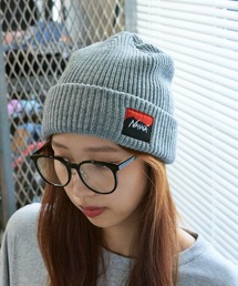 NANGA(iK)NANGA/iK BOX LOGO BULKY BEANIE {bNXSr[j[(jbgLbv/r[j[)