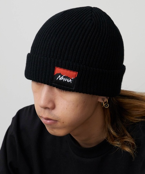 NANGA/ナンガ BOX LOGO BULKY BEANIE ボックスロゴビーニー