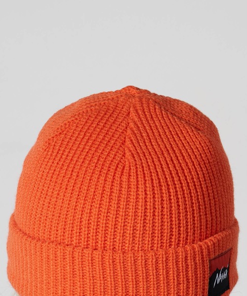新品未使用NANGA LOGO BEANIE　ナンガ　ニット帽　ビーニー ナンガ NANGA BOX LOGO BULKY BEANIE ORG [N2532-3C059A FW25] （ORG