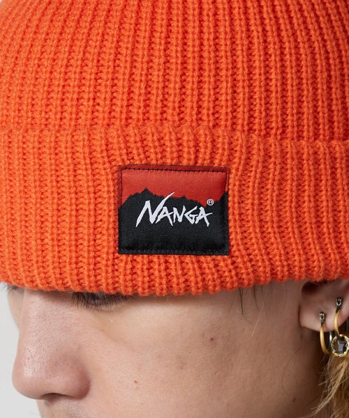BASERANGE ビーニー NANGA/ナンガ BOX LOGO BULKY BEANIE ボックスロゴビーニー