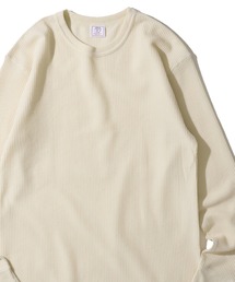 JEMORGAN（ジェーイーモーガン）の「【JEMORGAN   ジェイモーガン】ワッフル クルーネック ロングスリーブ Tシャツ   サーマル カットソー（Tシャツ/カットソー）」