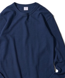【JEMORGAN / ジェイモーガン】ワッフル クルーネック ロングスリーブ Tシャツ / サーマル カットソー
