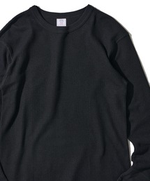 JEMORGAN（ジェーイーモーガン）の「【JEMORGAN   ジェイモーガン】ワッフル クルーネック ロングスリーブ Tシャツ   サーマル カットソー（Tシャツ/カットソー）」