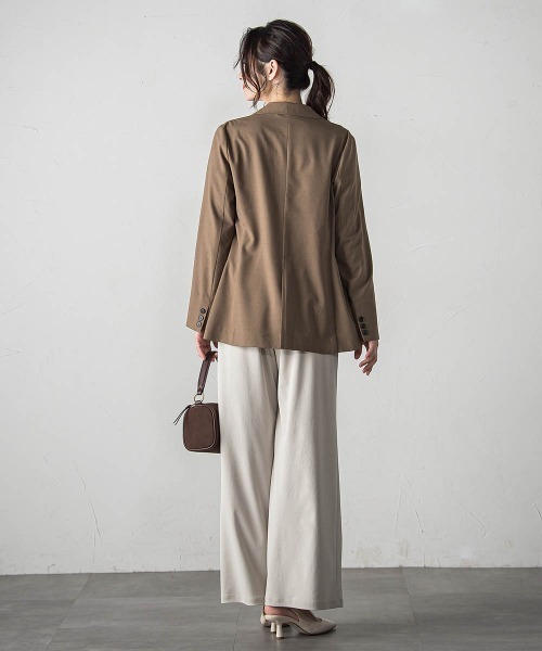 LAUTREAMONT(ロートレアモン)の「【WEB限定】Active Beautyワイドパンツ≪洗濯機で洗える≫(スラックス・レディース・ベージュ/カーキ/ブラック・7号/11号/9号)」の15枚目の写真
