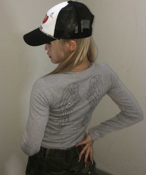 A'GEM/9 × .kom 『.KOM/ドットケーオーエム』Y2K 背中ライン