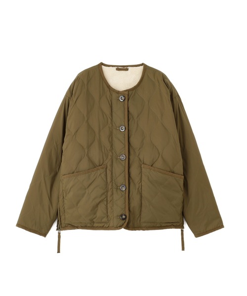 TAION（タイオン）の「◆【TAION コラボ】リバーシブルボアダウンブルゾン（ブルゾン・レディース・ネイビー/カーキ・MEDIUM）」の3枚目の写真