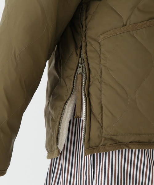 TAION（タイオン）の「◆【TAION コラボ】リバーシブルボアダウンブルゾン（ブルゾン・レディース・ネイビー/カーキ・MEDIUM）」の18枚目の写真