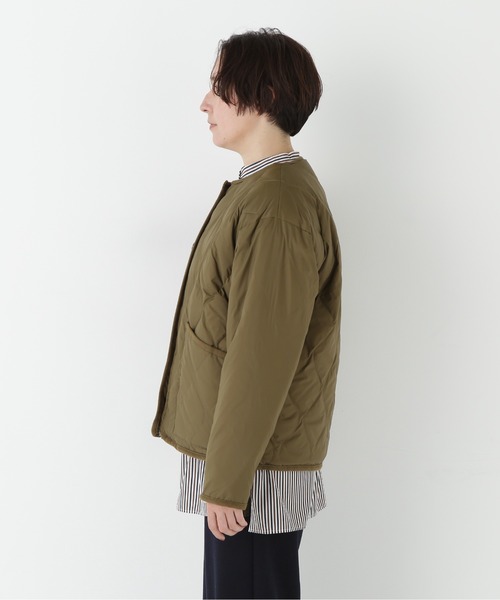 TAION（タイオン）の「◆【TAION コラボ】リバーシブルボアダウンブルゾン（ブルゾン・レディース・ネイビー/カーキ・MEDIUM）」の13枚目の写真