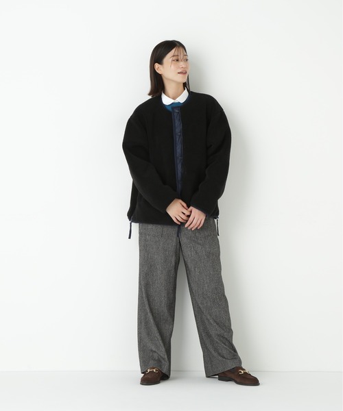 TAION（タイオン）の「◆【TAION コラボ】リバーシブルボアダウンブルゾン（ブルゾン・レディース・ネイビー/カーキ・MEDIUM）」の9枚目の写真