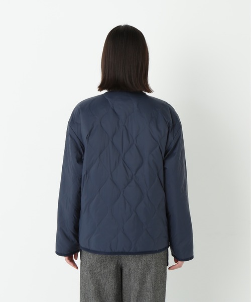 TAION（タイオン）の「◆【TAION コラボ】リバーシブルボアダウンブルゾン（ブルゾン・レディース・ネイビー/カーキ・MEDIUM）」の8枚目の写真