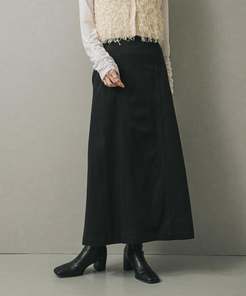 SENSE OF PLACE by URBAN RESEARCH（センスオブプレイスバイアーバンリサーチ）の「FSセミフレアスカート（スカート・レディース・ブラック/ブラウン・SMALL/MEDIUM）」の4枚目の写真