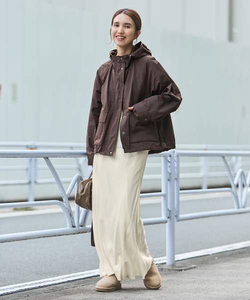 FRAMeWORK(フレームワーク)の「≪追加≫シルキーキュプラバイアススカート(スカート・レディース・ブラウン/ホワイト系その他・40/38/36)」の9枚目の写真