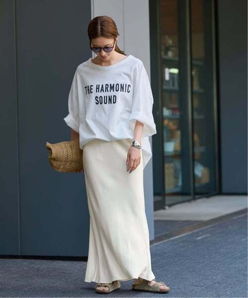 FRAMeWORK(フレームワーク)の「≪追加≫シルキーキュプラバイアススカート(スカート・レディース・ブラウン/ホワイト系その他・40/38/36)」の13枚目の写真