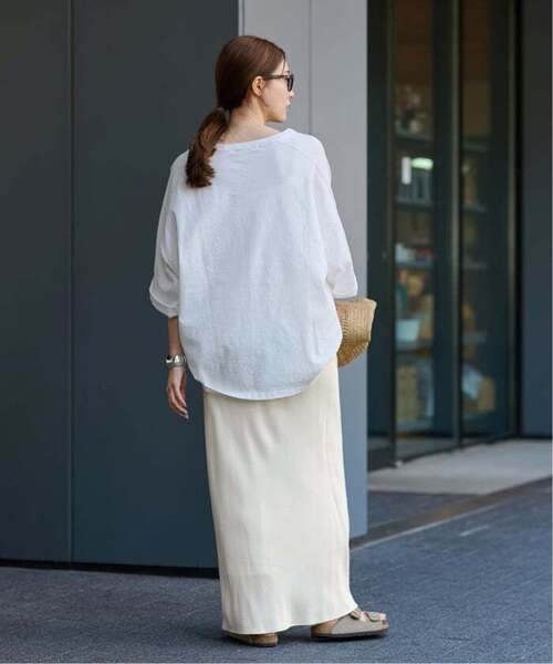 FRAMeWORK(フレームワーク)の「≪追加≫シルキーキュプラバイアススカート(スカート・レディース・ブラウン/ホワイト系その他・40/38/36)」の15枚目の写真