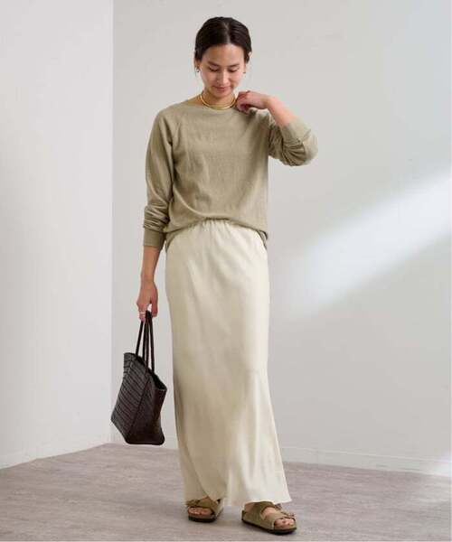 FRAMeWORK(フレームワーク)の「≪追加≫シルキーキュプラバイアススカート(スカート・レディース・ブラウン/ホワイト系その他・40/38/36)」の20枚目の写真