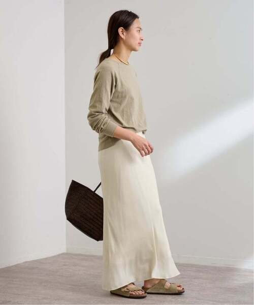 FRAMeWORK(フレームワーク)の「≪追加≫シルキーキュプラバイアススカート(スカート・レディース・ブラウン/ホワイト系その他・40/38/36)」の21枚目の写真